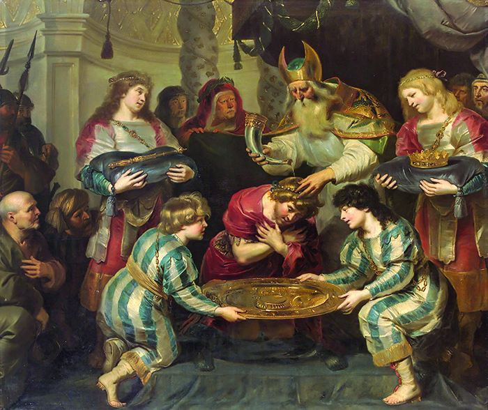 სოლომონის ზეთისცხება ცადოკ მღვდლის მიერ (კორნელის დე ვოსი, 1630)