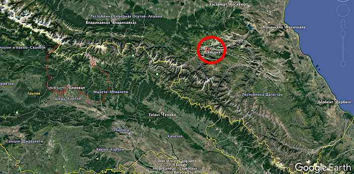 სოფელი ბალტიხი საქართველოს საზღვრიდან რამდენიმე ათეულ კილომეტრში მდებარეობს