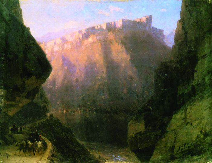 "დარიალის ხეობა". ივან აივაზოვსკი, 1855 წ.
