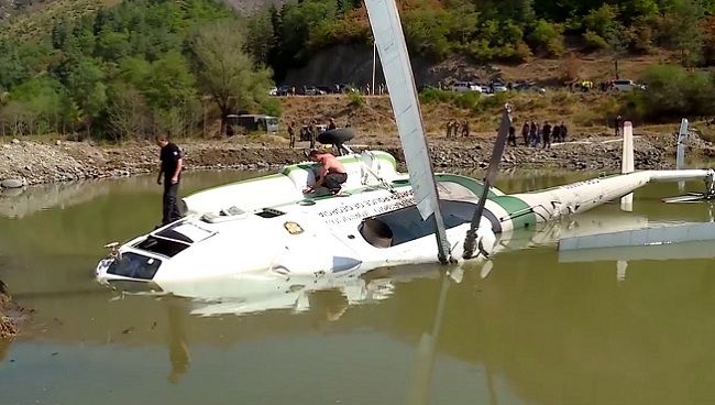 ერთი წლის წინ ბორჯომის ხეობაში ავარიაგანცდილი მესაზღვრეების Ми-8МТВ-1 ტიპის შვეულმფრენი