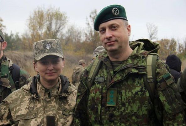 ესტონელი სამხედრო ატაშე რისტო ლუმი უკრაინაში