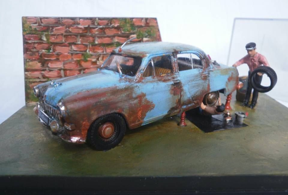 ავტოსახელოსნოს მაკეტი