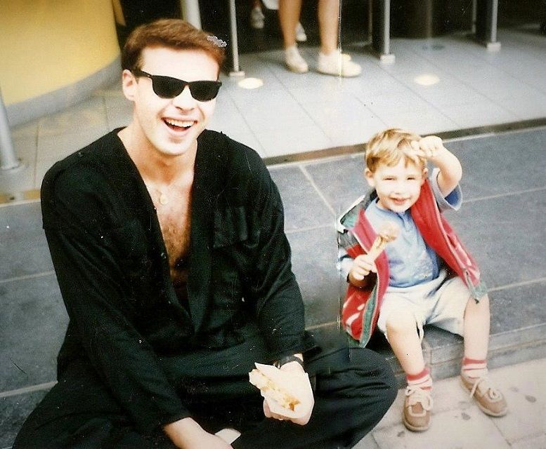 ნიკა ვეშაპიძე შვილთან ერთად