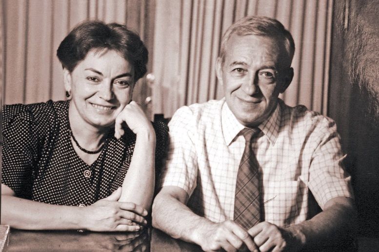 იური ჩიქოვანი და მისი მეუღლე - ირინა კვირკველია-ჩიქოვანისა