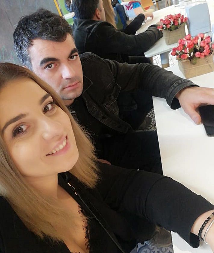 თათია მეუღლესთან ერთად