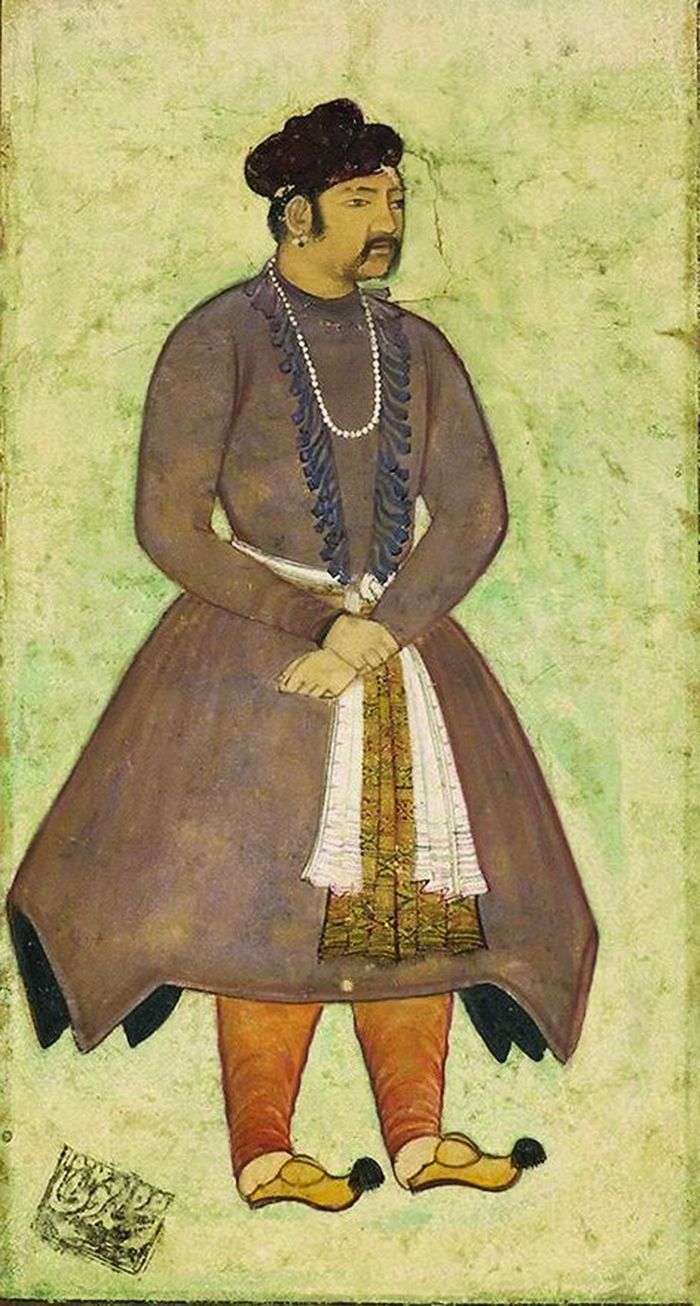 ინდოეთის დიდ მოგოლთა სახელმწიფოს იმპერატორი აქბარი (მხატვარი მანოსარი, მოგოლთა სკოლის წარმომადგენელი)