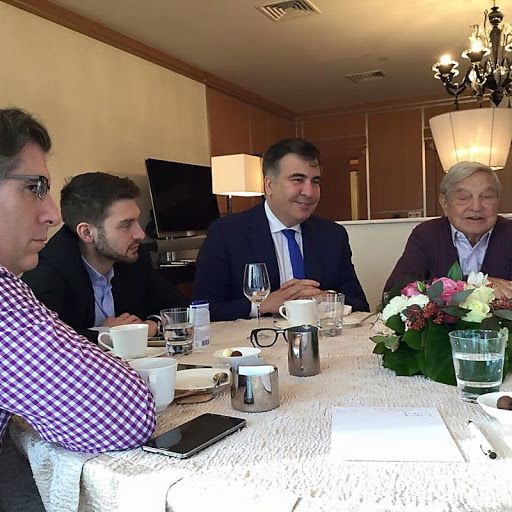 მიხეილ სააკაშვილი ჯორჯ სოროსთან ერთად