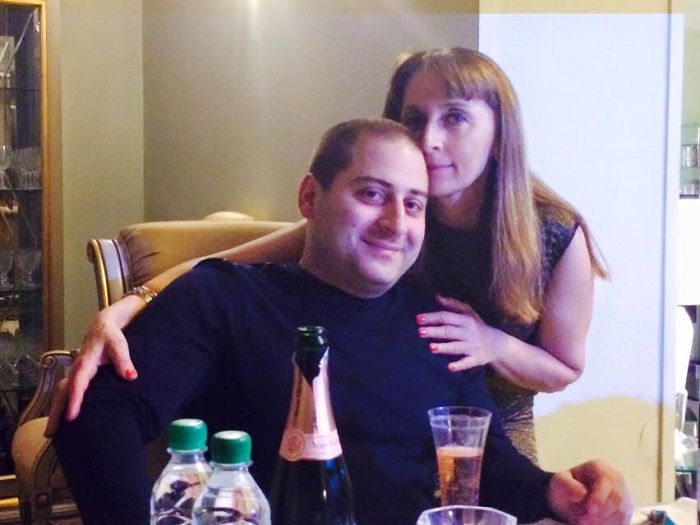 ლაშა შევარდნაძე დედასთან ერთად