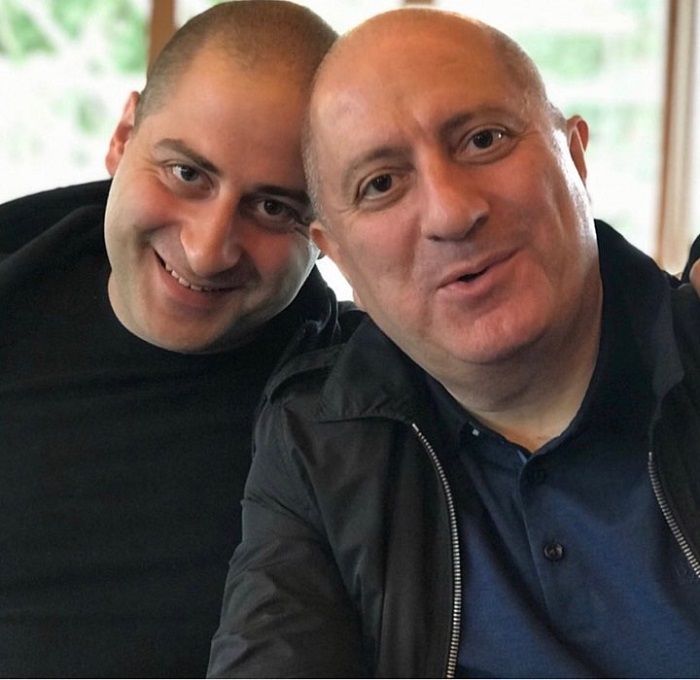 ლაშა მამასთან, პაატა შევარდნაძესთან ერთად