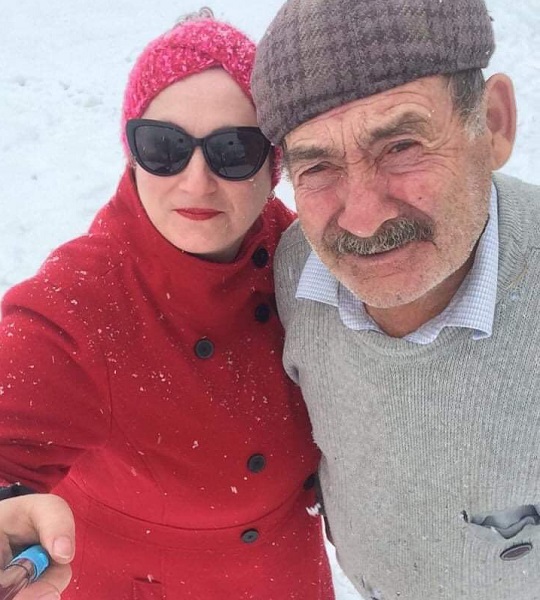 ნინო ბაძგარაძე მამასთან ერთად